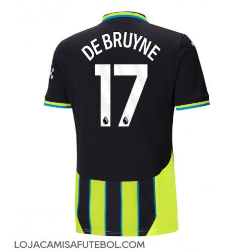 Camisa de Futebol Manchester City Kevin De Bruyne #17 Equipamento Secundário 2024-25 Manga Curta